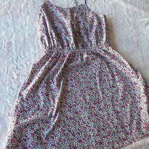 GAP Girls Floral Spaghetti-Strap Dress in Pink, Blue & White